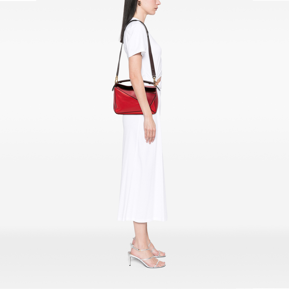 Pre-Loved LOEWE Medium Tricolor Calfskin Puzzle Satchel - Picture 10 of 10
